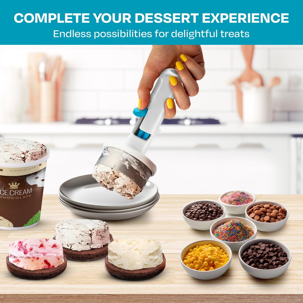 HappyScoop™ | Eiscreme-Sandwich-Portionierer – Ideal für kreative Sommer-Desserts