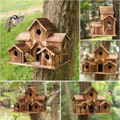 BirdHouseMax | Geräumiges hängendes Vogelhaus