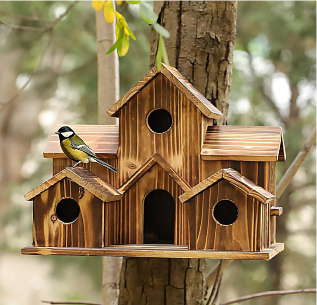 BirdHouseMax | Geräumiges hängendes Vogelhaus