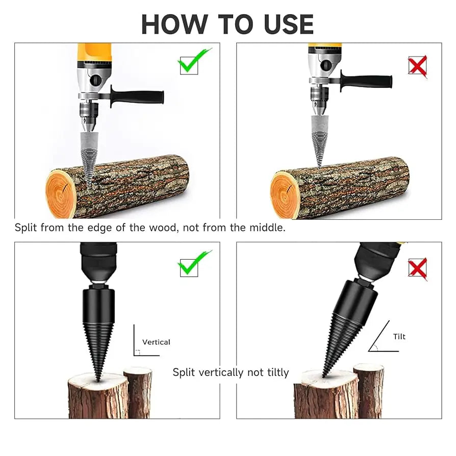 50% Rabatt | DrillSplit™ | Hochwertiger Kohlenstoffstahl für müheloses Handling