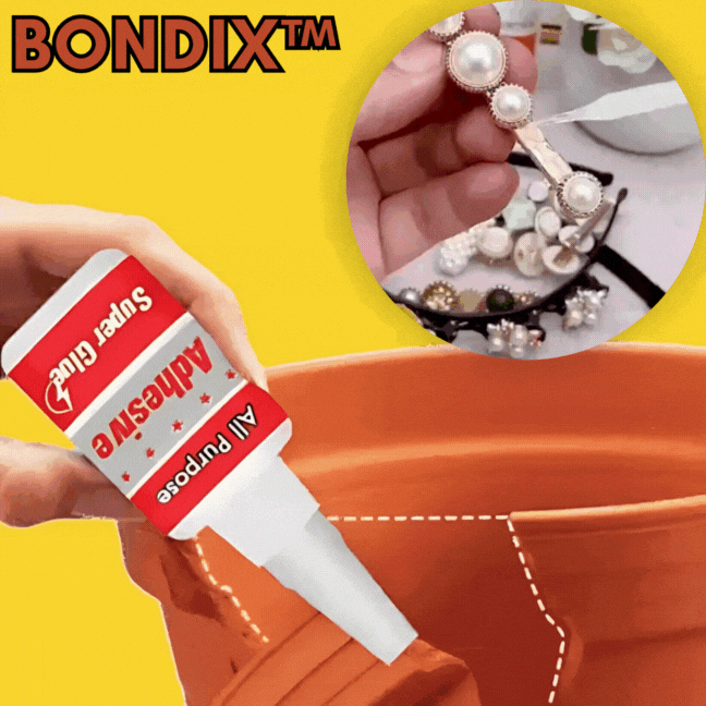 1+1 Gratis | Bondix™ | Vielseitiger Sekundenkleber für schnelle und starke Reparaturen