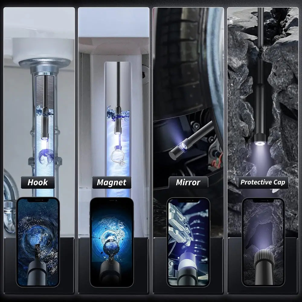 EndoScope™ | Endoskopkamera Wasserdicht — HD Inspektionskamera mit 5m Kabel