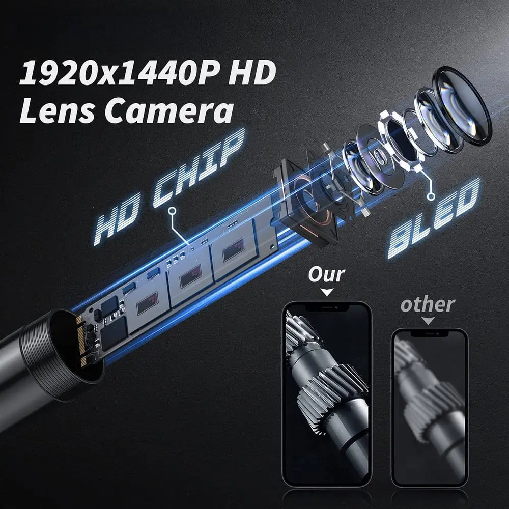 EndoScope™ | Endoskopkamera Wasserdicht — HD Inspektionskamera mit 5m Kabel