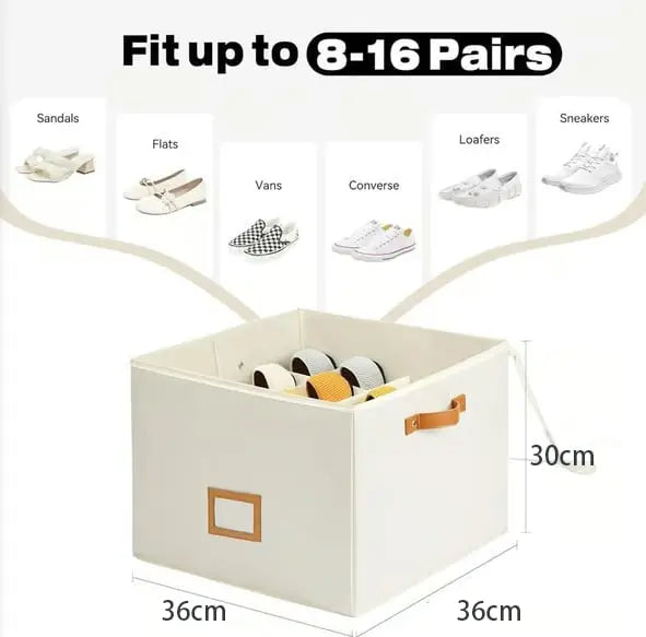 Schuhorganizer | Stapelbar | Platzsparendes Schuhregal für Zuhause