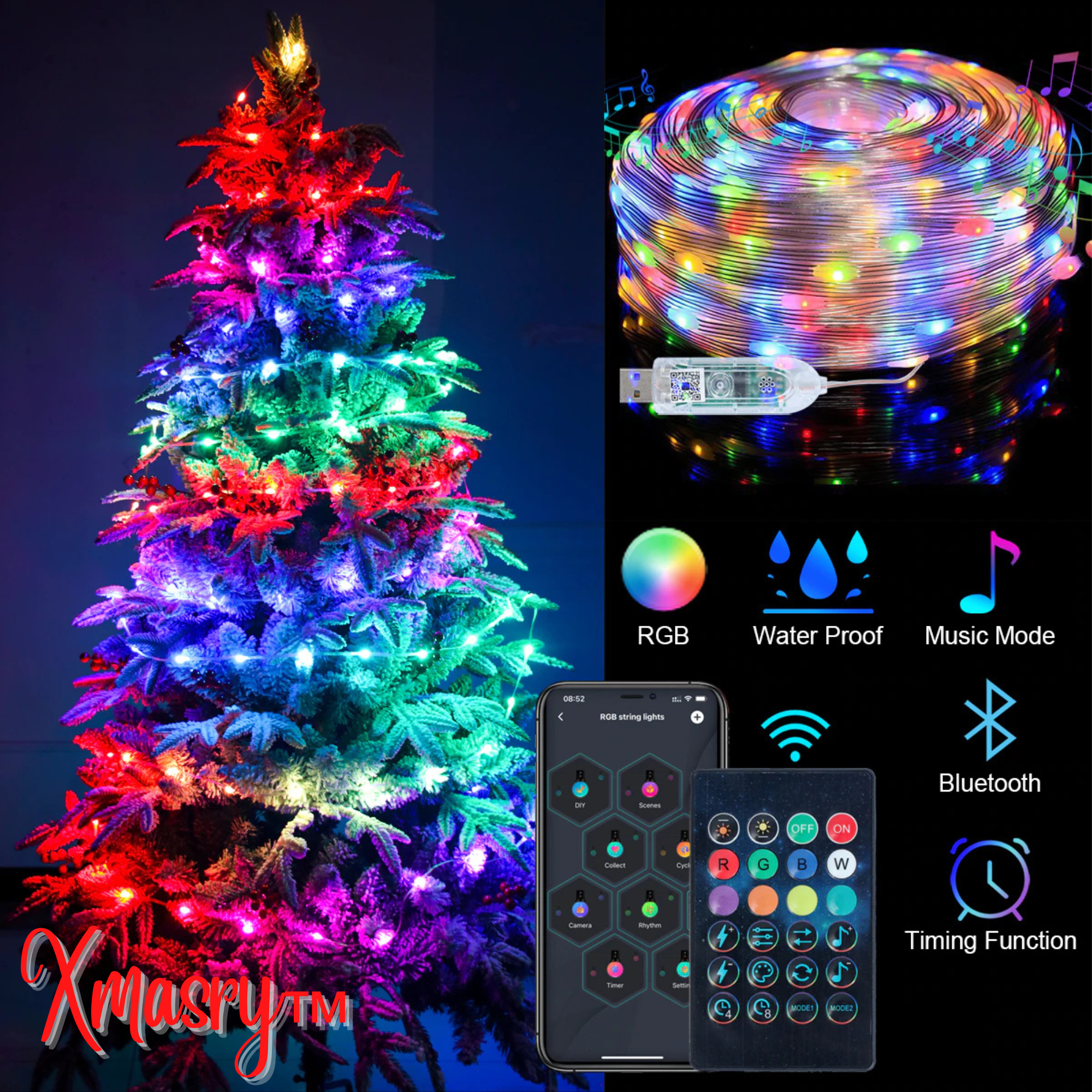 Xmasry™ I Weihnachtsbaum RGB-Lichter