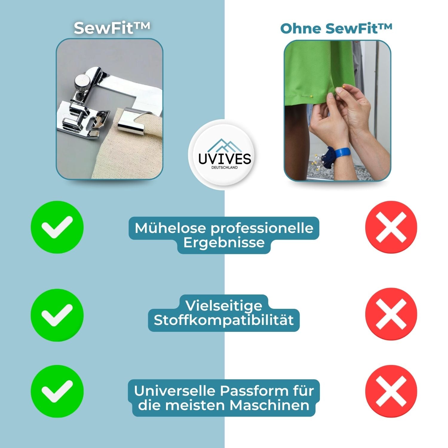 2+1 GRATIS | SewFit™ | Nähmaschinenfüße