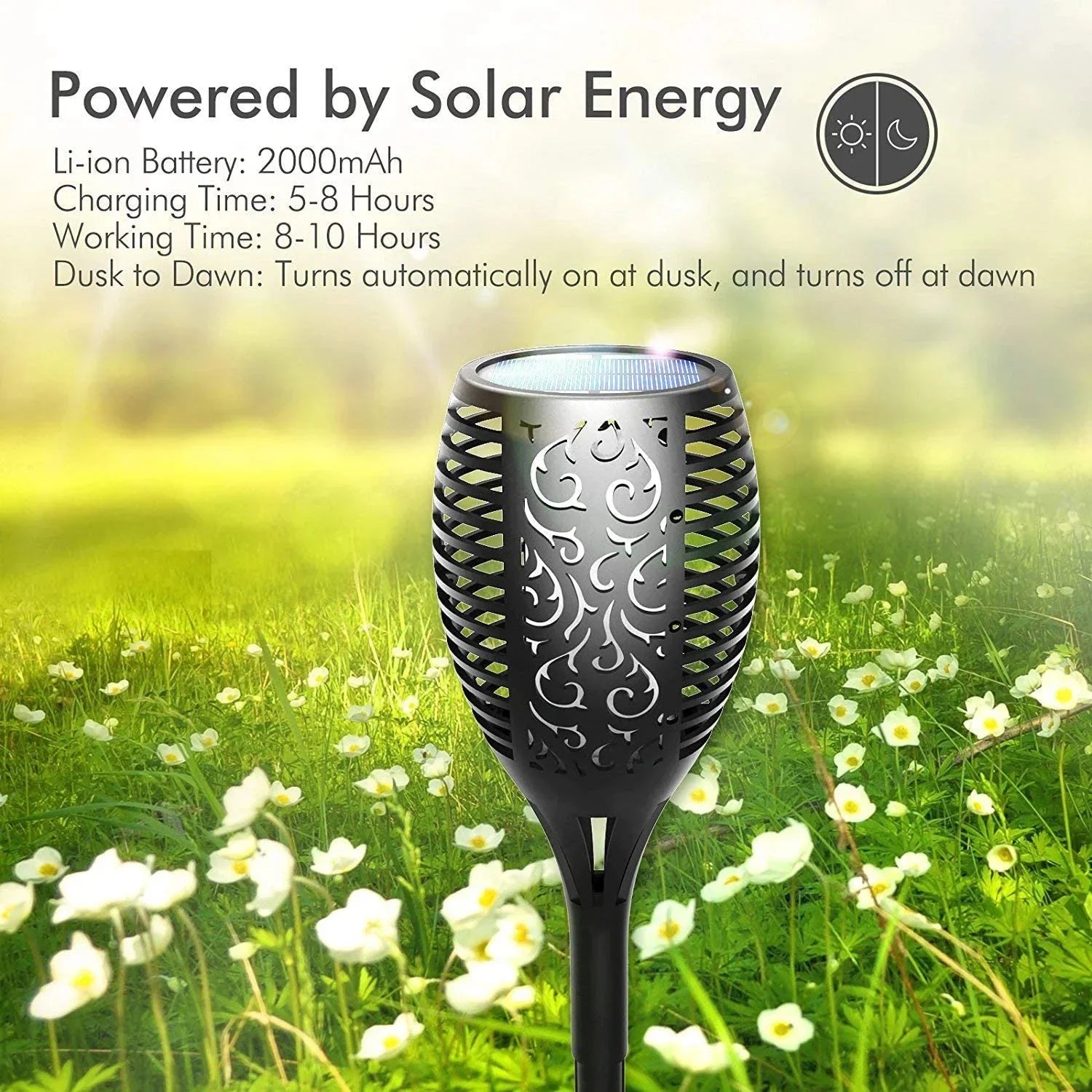 1+1 Gratis | SolarGarden | Solarbetriebene Nachtfackel