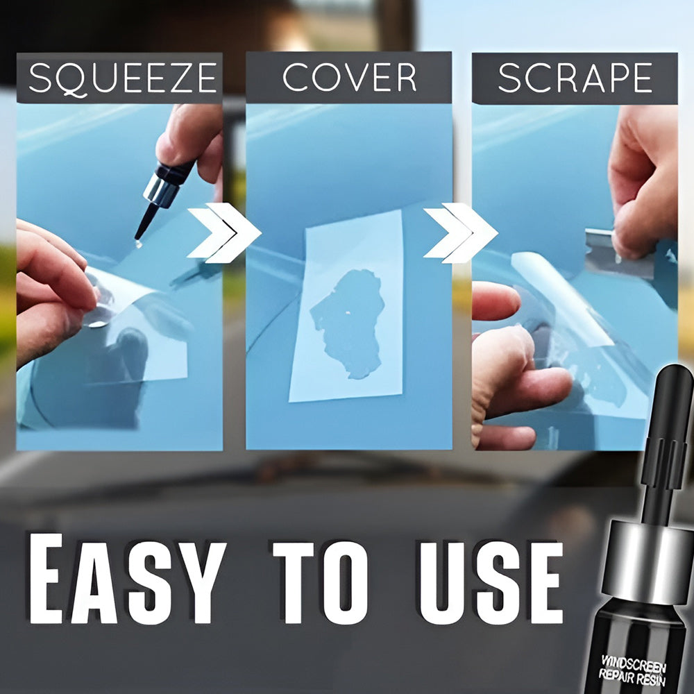 1+1 Gratis | CrackGone™ | Glasrisse in wenigen Minuten reparieren!