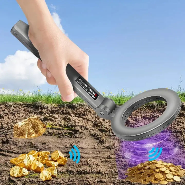 TreasureScan™ | Hand-Metalldetektor mit hoher Empfindlichkeit — Entdecke verborgene Schätze