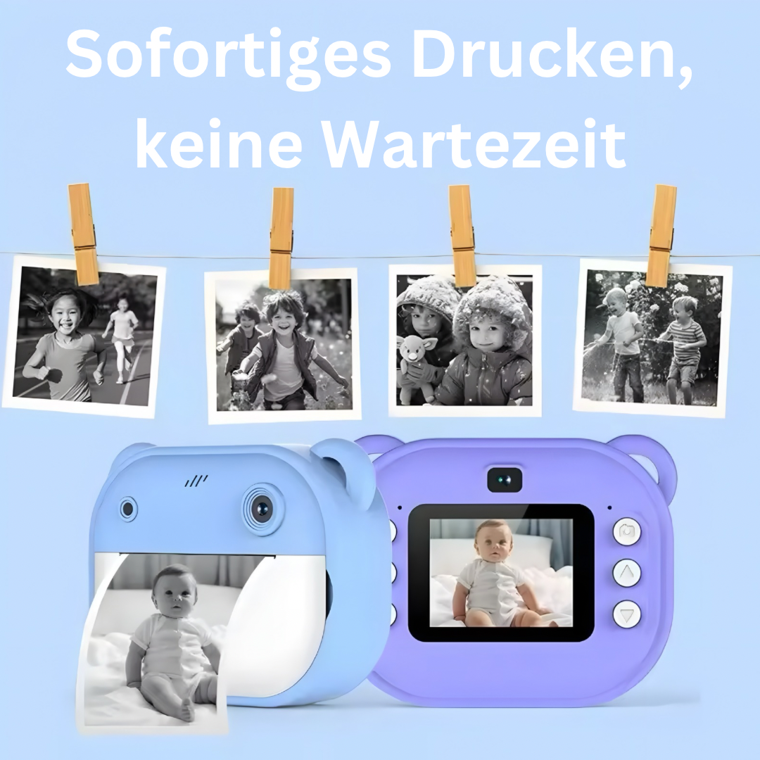 Krimsi Kinder Cam | Instant Kamera mit Druckfunktion