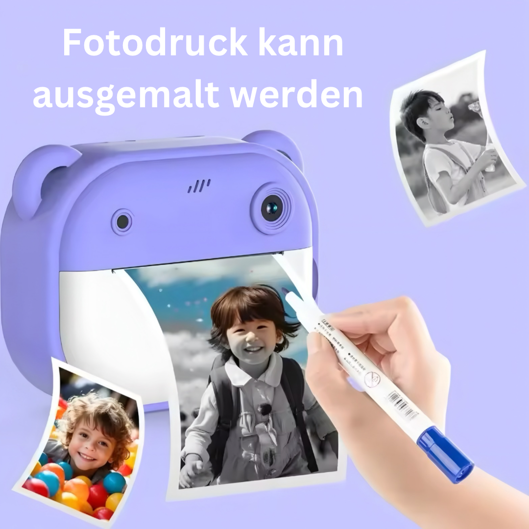 Krimsi Kinder Cam | Instant Kamera mit Druckfunktion