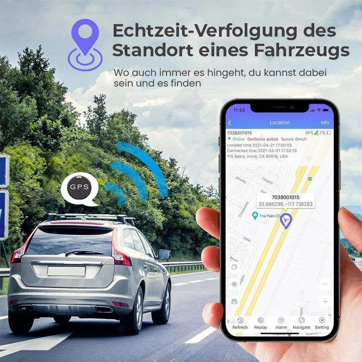 1+2 Gratis | TrackGPS™ | Echtzeit-Verfolgung des Standort eines Fahrzeugs