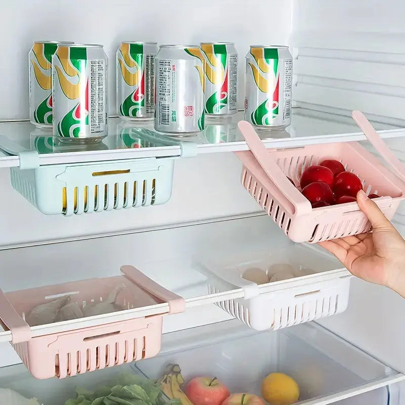 FreshKeep | Kühlschrank-Organizer | Stapelbarer Lebensmittelbehälter mit Abfluss | Mehrzweck Frischhaltebox