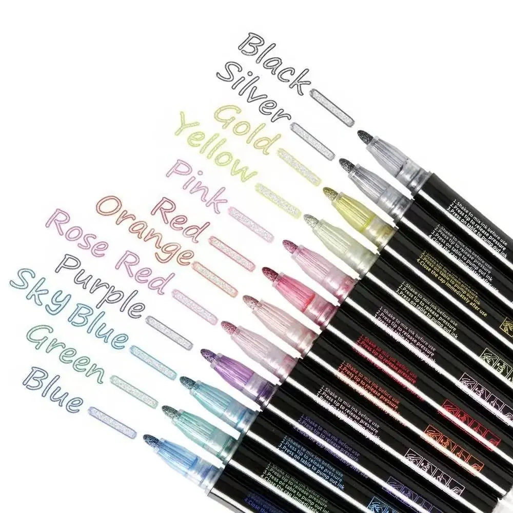 MetallicGlow™ | Metallic-Marker Set – Kreative Effekte auf jedem Untergrund
