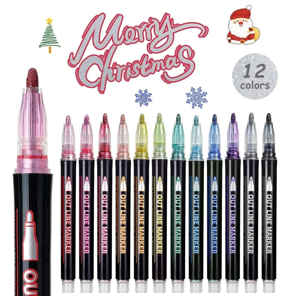 MetallicGlow™ | Metallic-Marker Set – Kreative Effekte auf jedem Untergrund