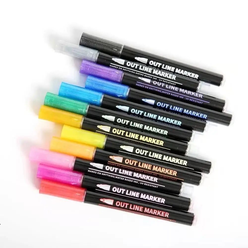 MetallicGlow™ | Metallic-Marker Set – Kreative Effekte auf jedem Untergrund