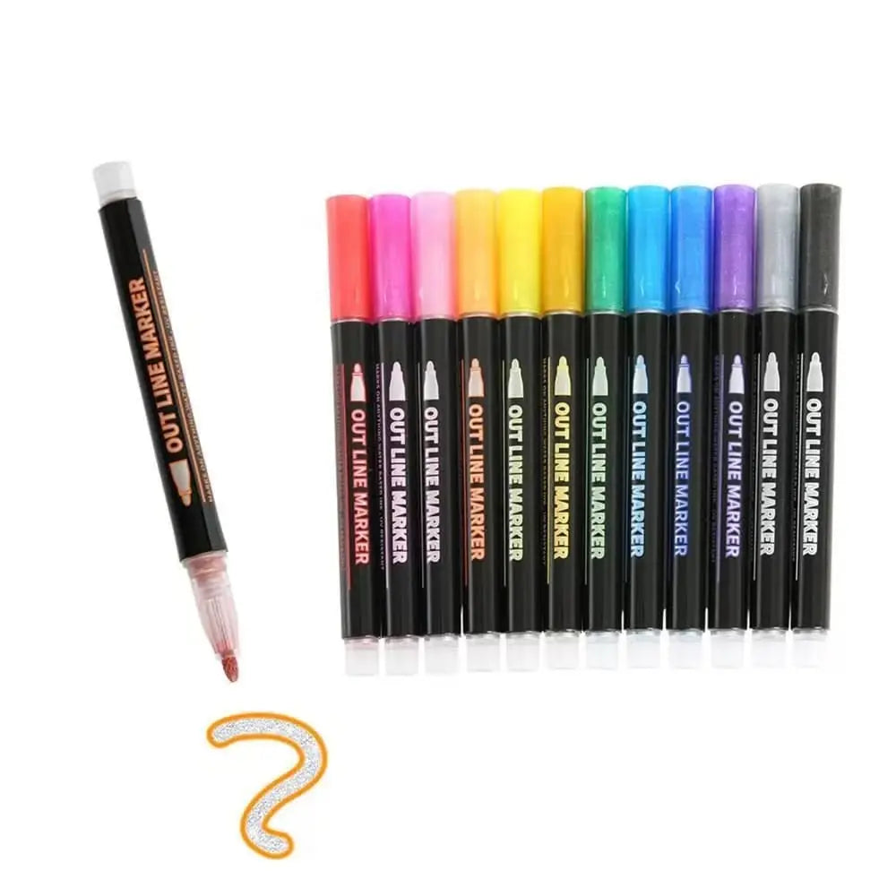 MetallicGlow™ | Metallic-Marker Set – Kreative Effekte auf jedem Untergrund