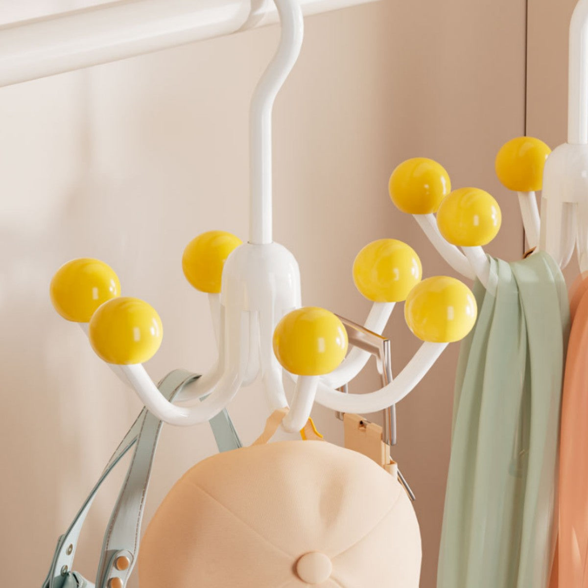 1+2 GRATIS | ClosetMaster™ | 360° drehbarer Hoodie- und Taschenorganizer