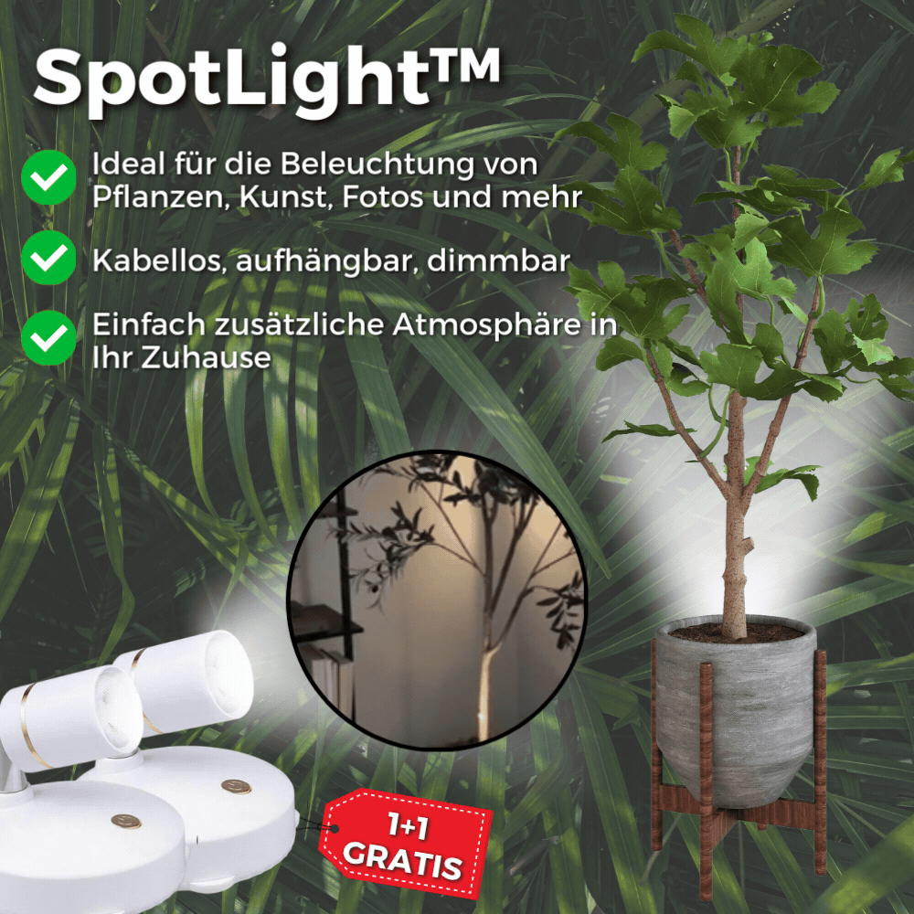 1+1  GRATIS | SpotLight | Kabelloser LED-Strahler [Letzter Tag Rabatt]