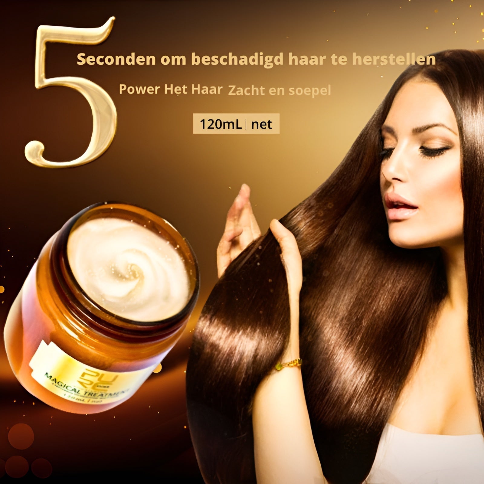 1+1 GRATIS | HairBliss | 120 ML Die Schnellpflegemaske für seidig-weiches und gesundes Haar