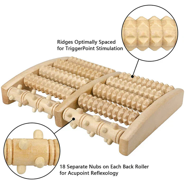 50% Rabatt | Solea | Fußroller-Massagegerät aus Holz