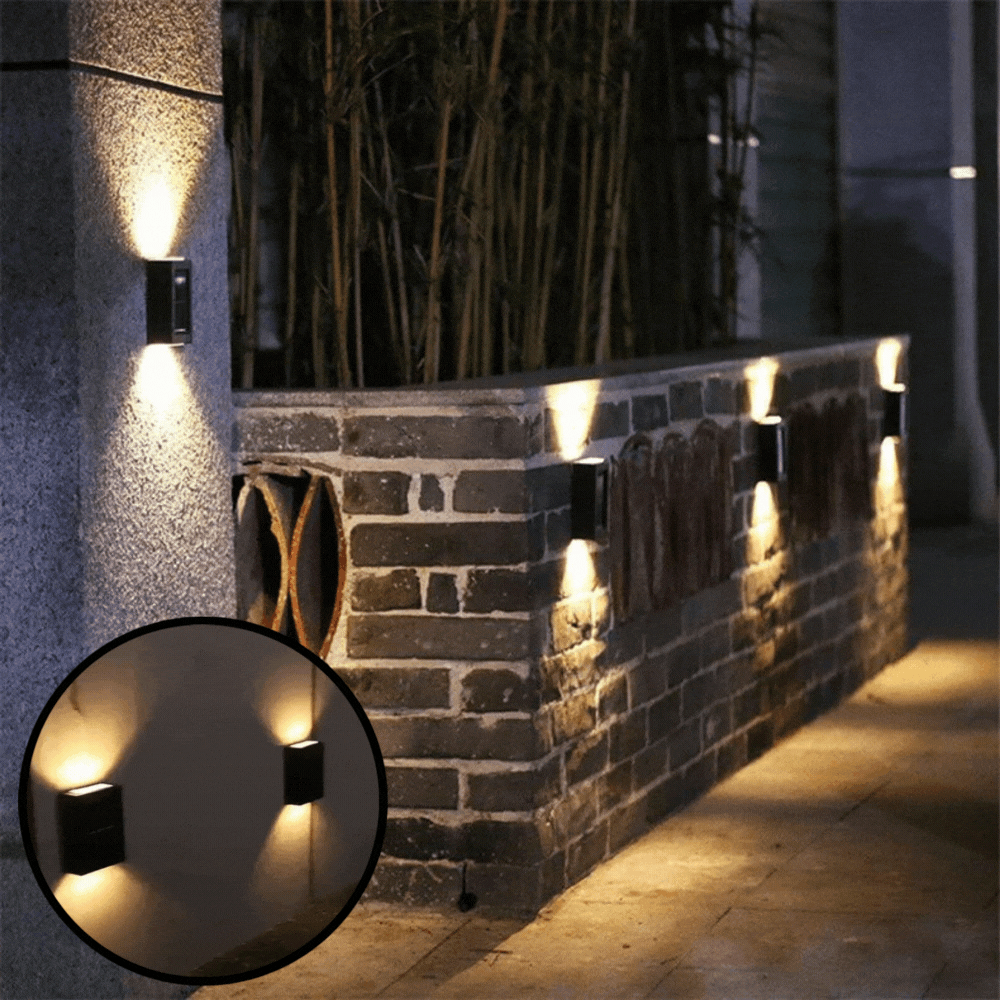 1+1 Gratis | SolarWand™ | Luxuriöse LED-Solar-Wandleuchte