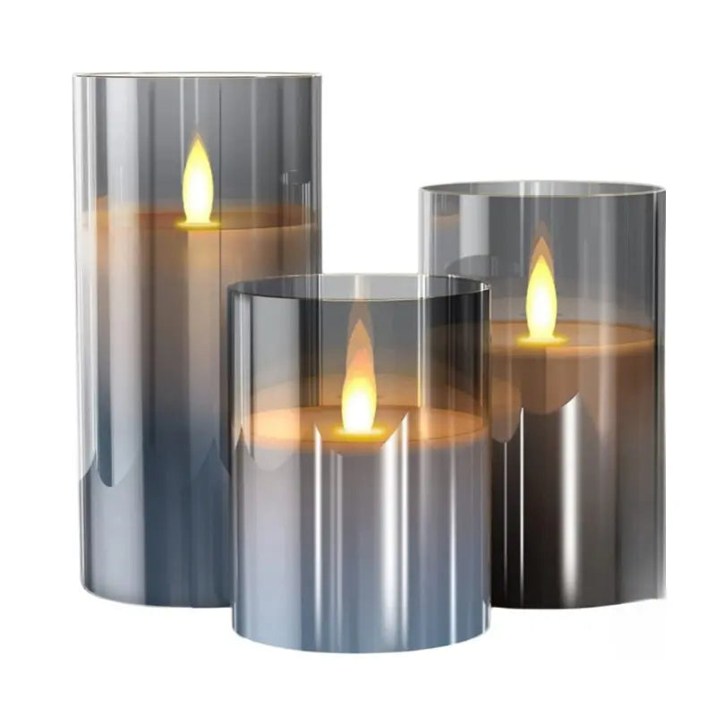 GlowLume™ | Realistisches Elektro-Kerzen Set — Sicheres Kerzenlicht ohne Feuergefahr 3er Set