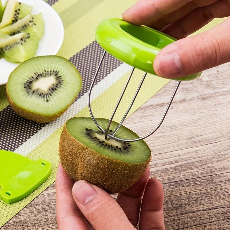 FruttaLuxe Kiwi Schneider & Schiller | Schnell & Mühelos | Für Unterwegs | Edelstahl & BPA-frei