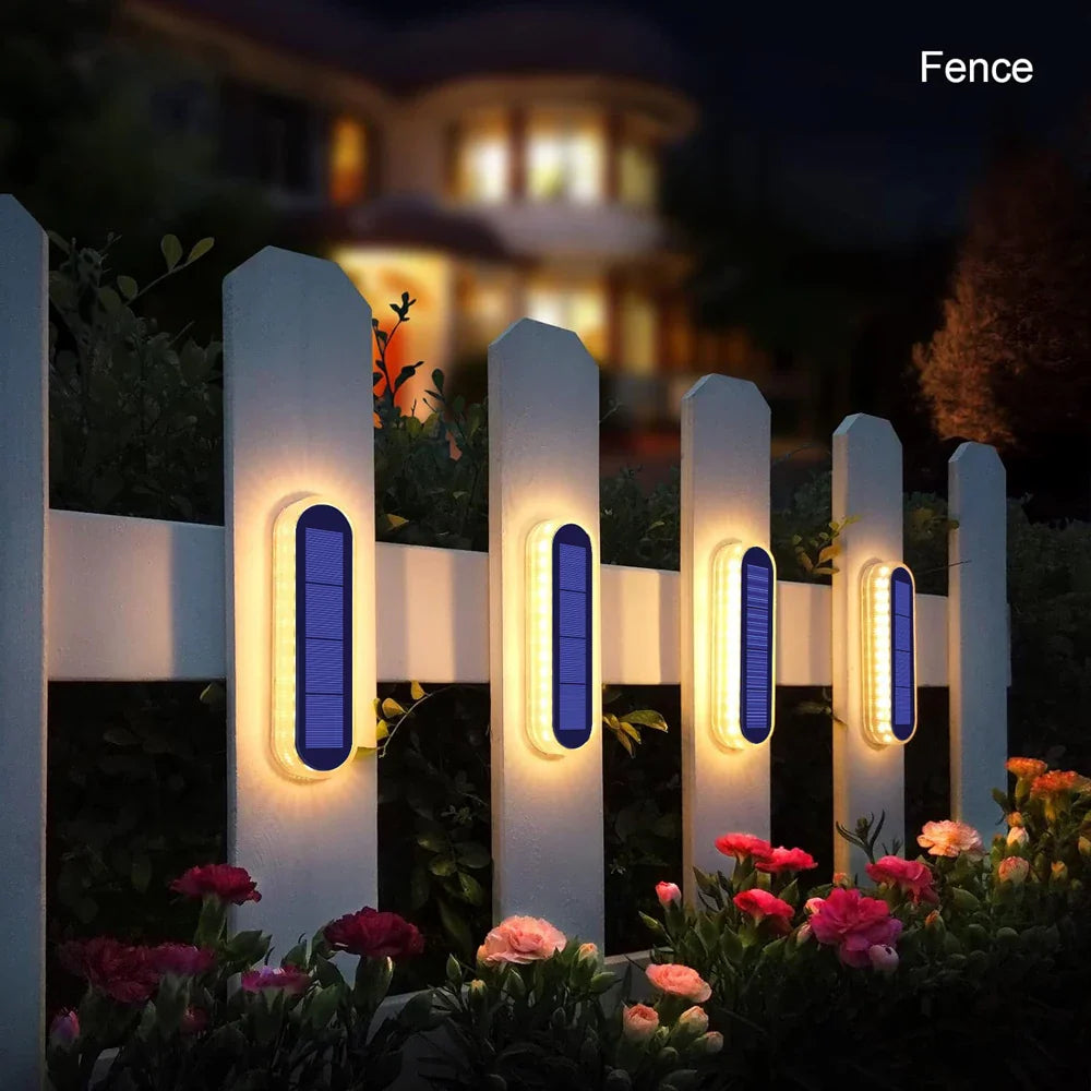 2+2 Gratis |  LumaStep | IP68 Wasserdicht | 30 LEDs | Warm-/Kaltweiß/Blau | Für Terrasse, Zaun & Außenbereich