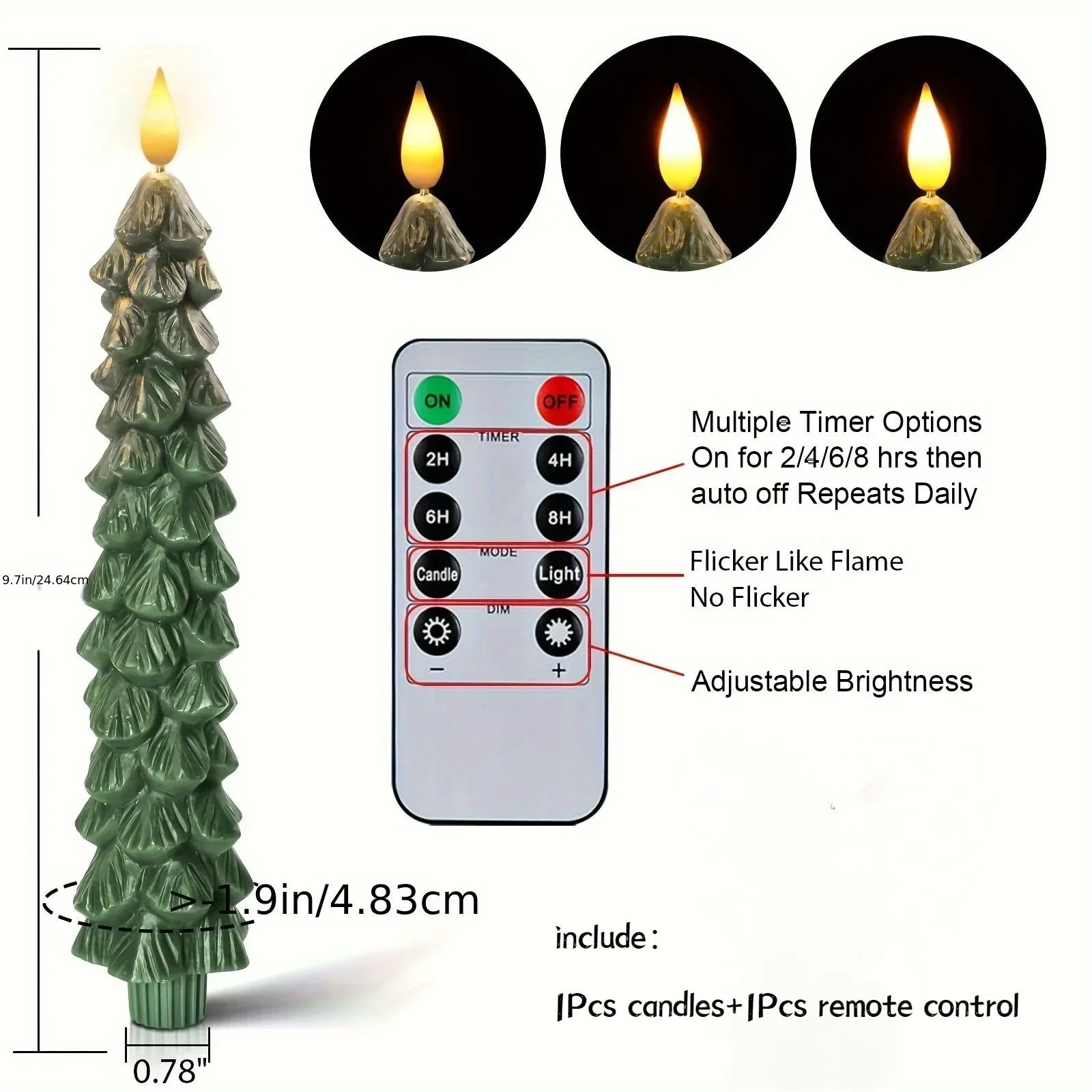 2+2 GRATIS | PineGlow™  | Weihnachtsbaumkerzen