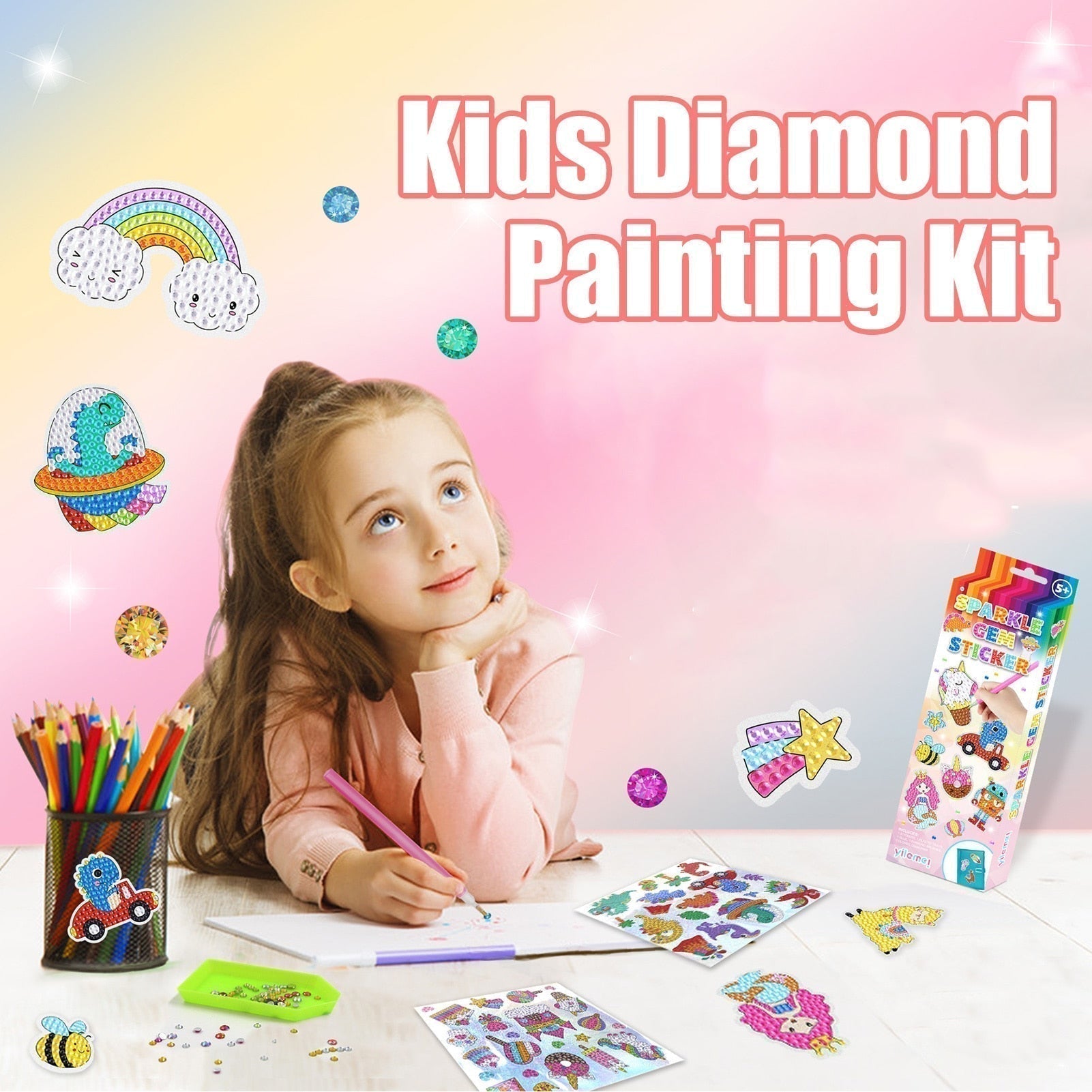 50% RABATT | KrystalKids™ | Diamantmalerei für Kinder