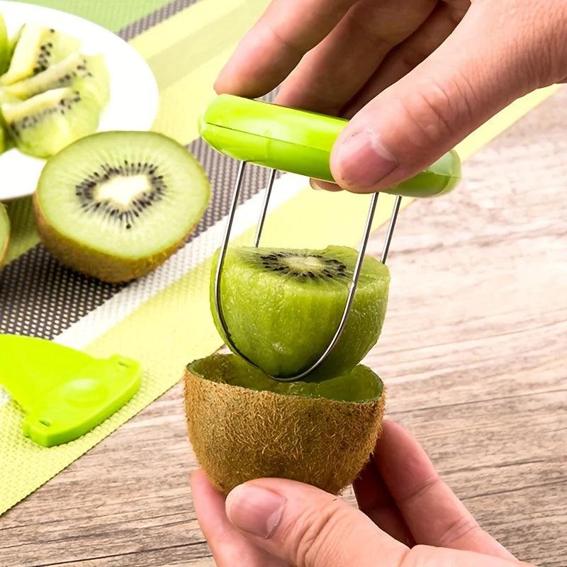 FruttaLuxe Kiwi Schneider & Schiller | Schnell & Mühelos | Für Unterwegs | Edelstahl & BPA-frei