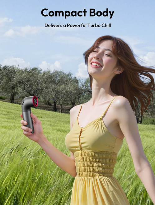 Chillory™ | Turbo-Cool-Taschenventilator | Ultra-Kühlung. Micro Größe