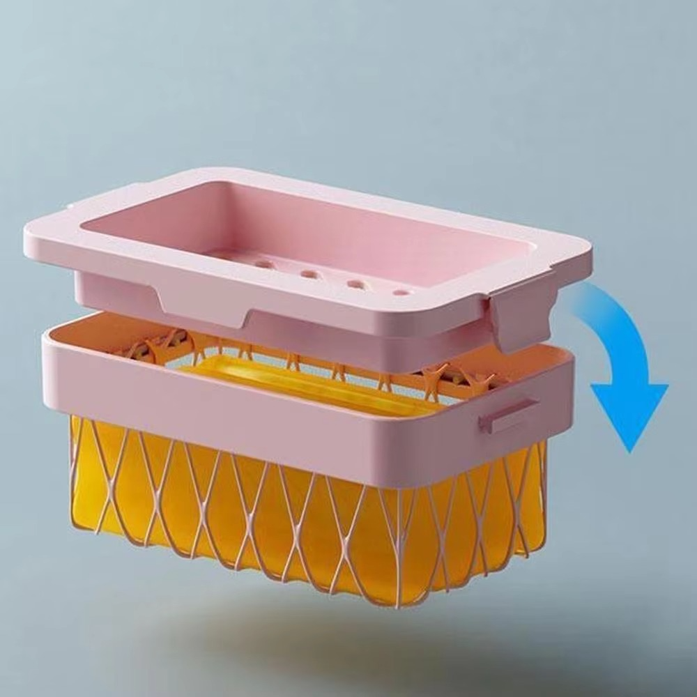 1+2 Gratis | LatherUp™ | 2-in-1 Seifenschale & Schaumnetz | Hygienisch, seifensparend & schnelltrocknend