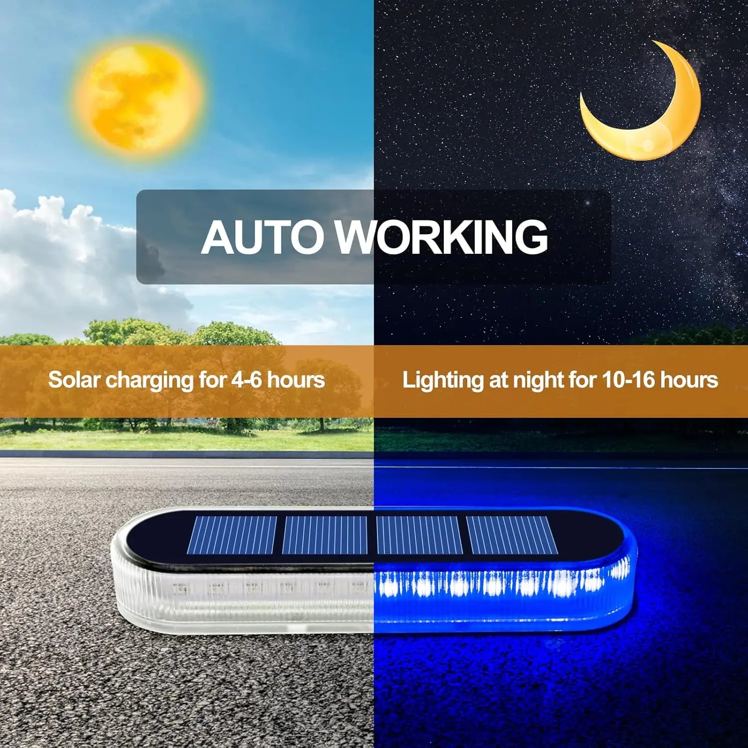 2+2 Gratis |  LumaStep | IP68 Wasserdicht | 30 LEDs | Warm-/Kaltweiß/Blau | Für Terrasse, Zaun & Außenbereich