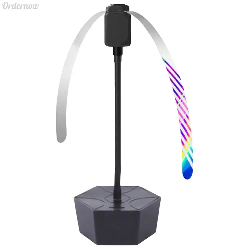 InsectoBreeze™ | Fliegenabwehr Ventilator | Reflektierender Tischlüfter | USB & Batteriebetrieb | Für Picknick & BBQ | 17 × 11 cm