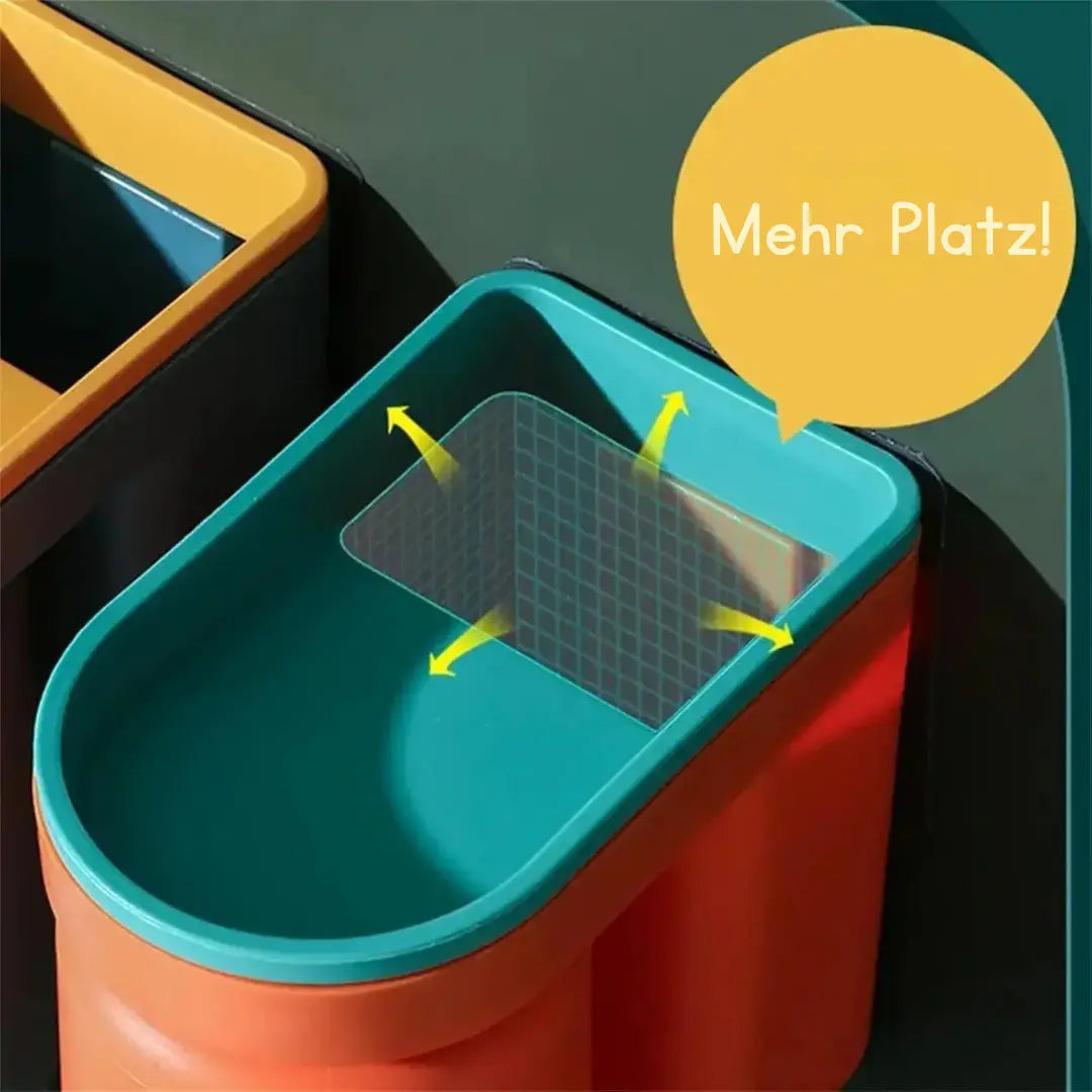 ClearHold™ | Selbstklebender Zahnbürstenhalter mit Becher – Platzsparend