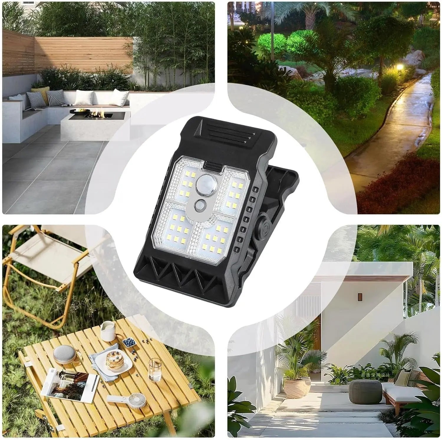 SolarGlow™ | Solar-Clip Lampe mit Bewegungssensor — Einfaches Licht für Garten & Gewächshaus