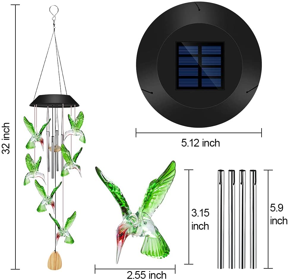LumiChimes™ | Solarwindglocken mit Farbwechsel