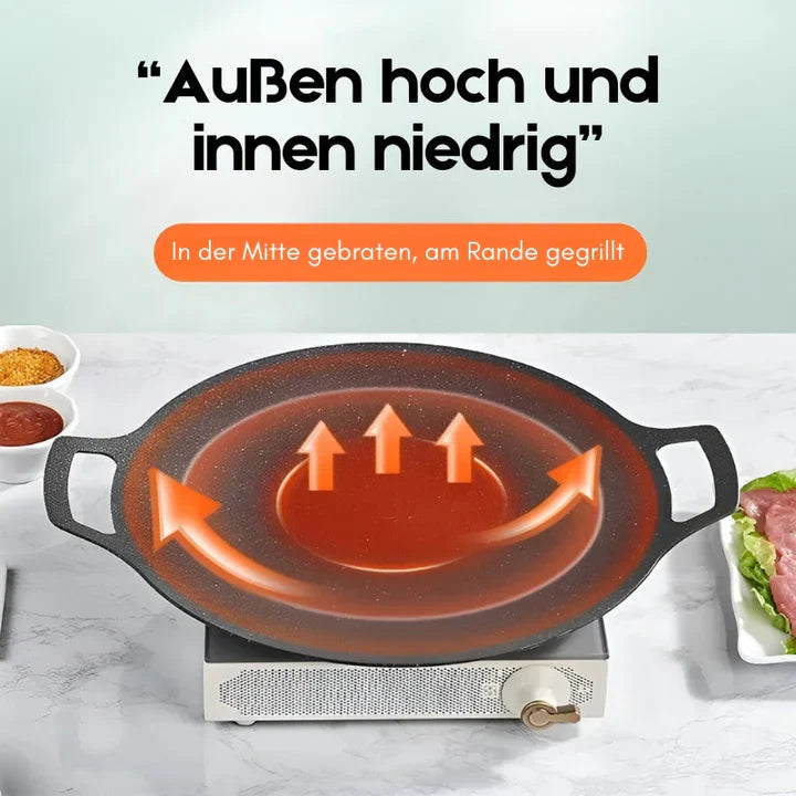 50% Rabatt | MultiCook™ | Langlebige Antihaft-Grillpfanne