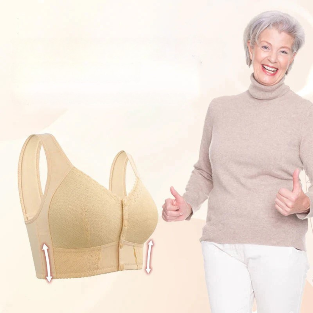 1+1 Gratis | EasyFit Komfort-BH™ | Mit Stirnverschluss für Senioren