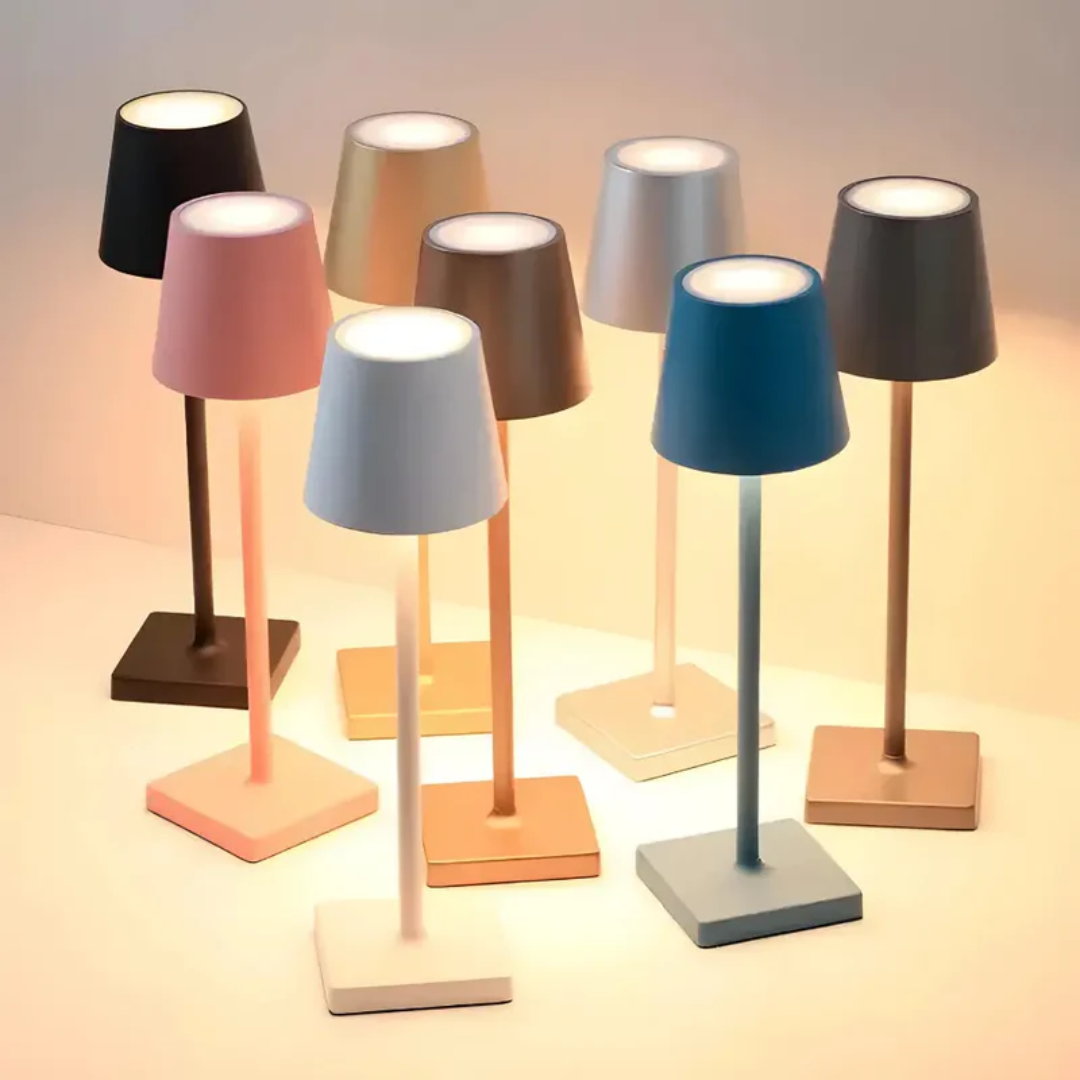 LumiGlow | LED Tischlampe | Wiederaufladbar & Multifunktional | Modernes Design