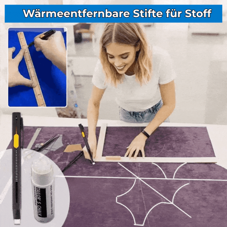 SewMark™ | Mit Hitze entfernbarer Stoffmarker