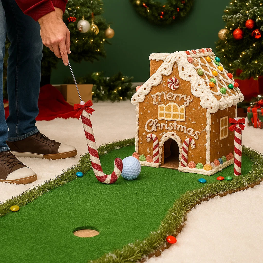 GingerGolf™ | Lebkuchen-Mini-Golfhaus