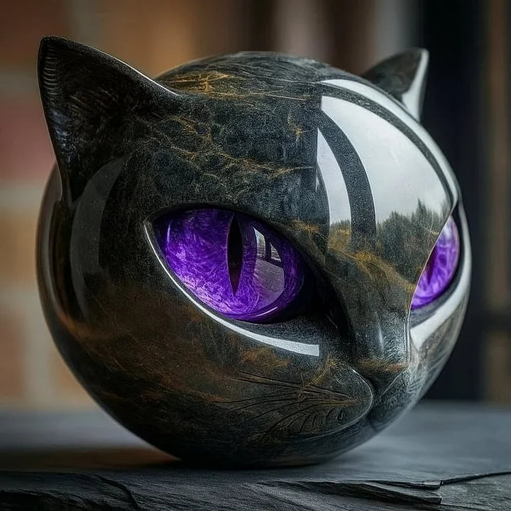 50% Rabatt | Noctura™ | Mystische schwarze Katzenskulptur