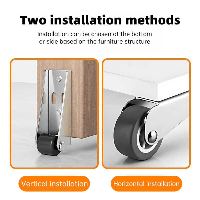 1+1 GRATIS | SqueakSafe™ | Drehbare Türrolle mit langem Halter
