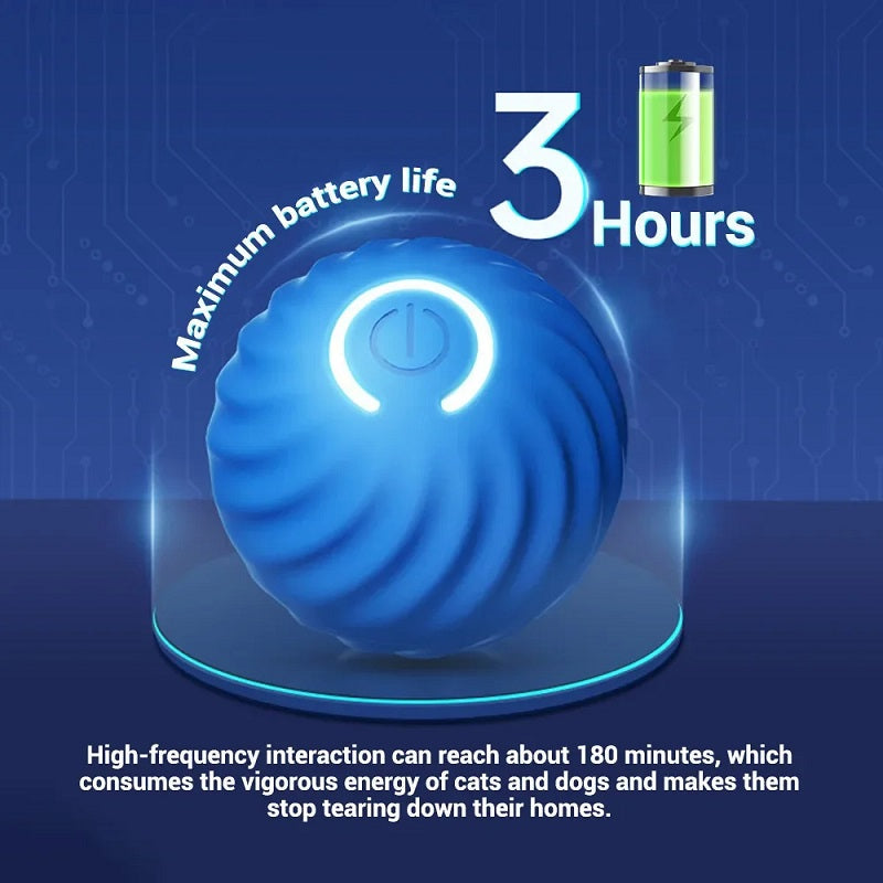 PawJoy™ | Interaktives automatisches bewegliches Ballspielzeug für Haustiere