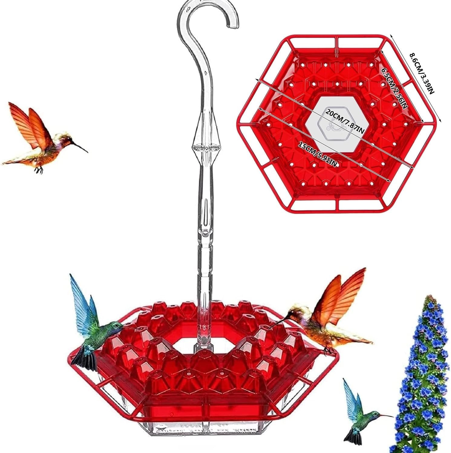 SkySip | Charmante hängende Kolibri-Futterstelle für draußen