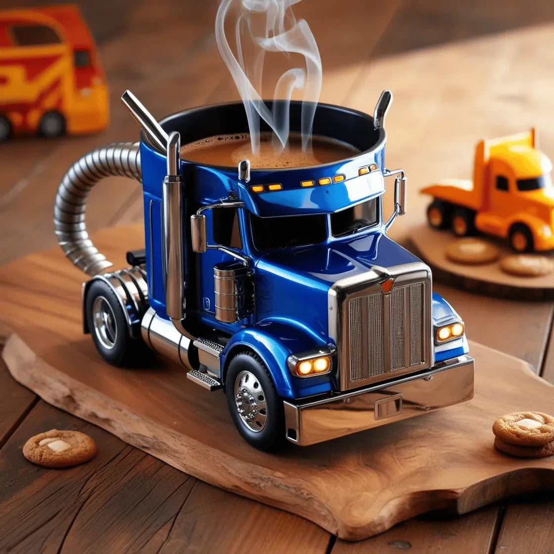 TruckCoffee | Semi-truck koffiemok voor vrachtwagenchauffeurs - een must voor onderweg