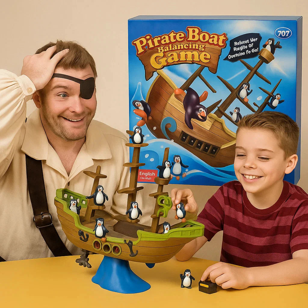 PiratePenguins™ | Piraten-Balance-Spiel – Spaß für 2–4 Spieler